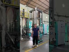 PET Dehumidifying Crystallizing Drying System Trial Running